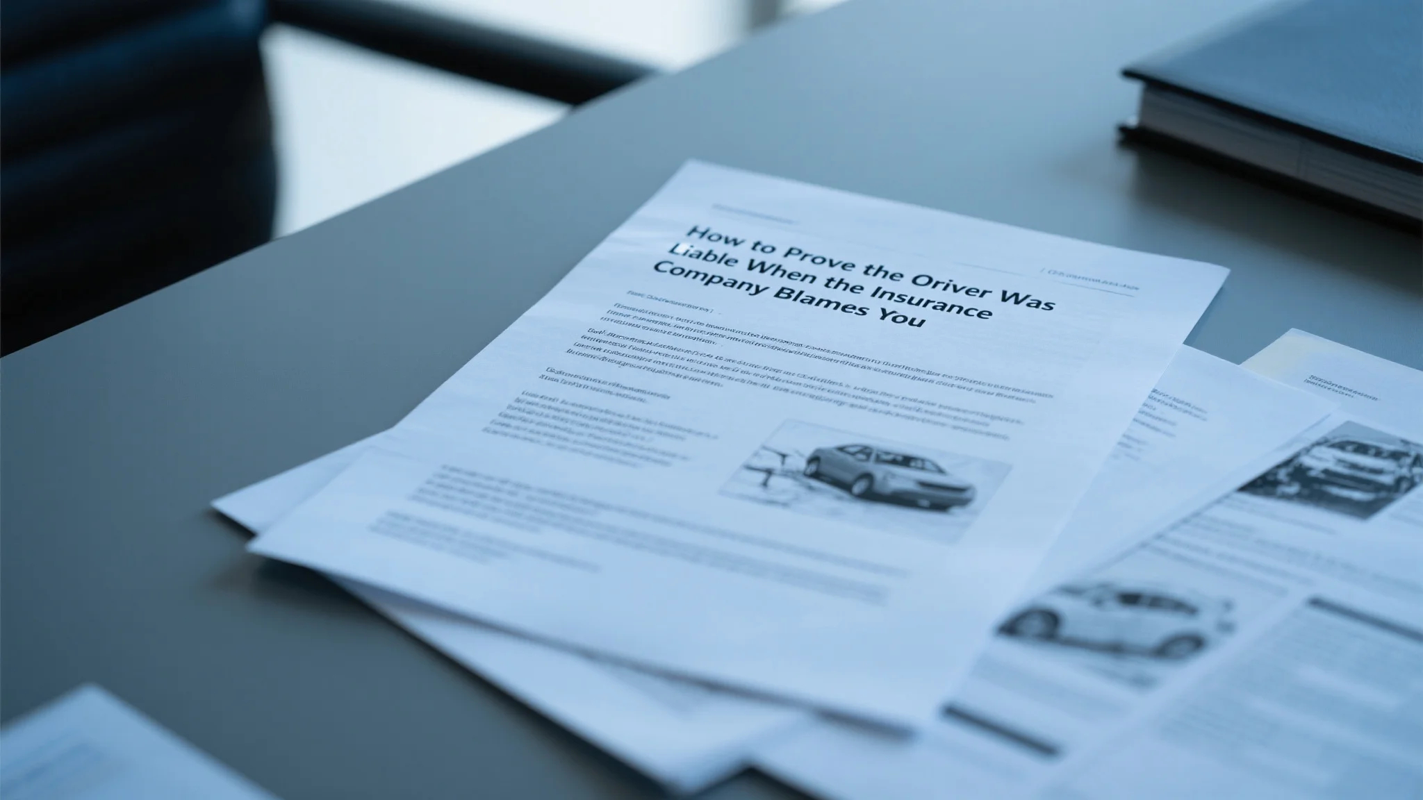 How to Prove the Other Driver Was Liable When the Insurance Company Blames You