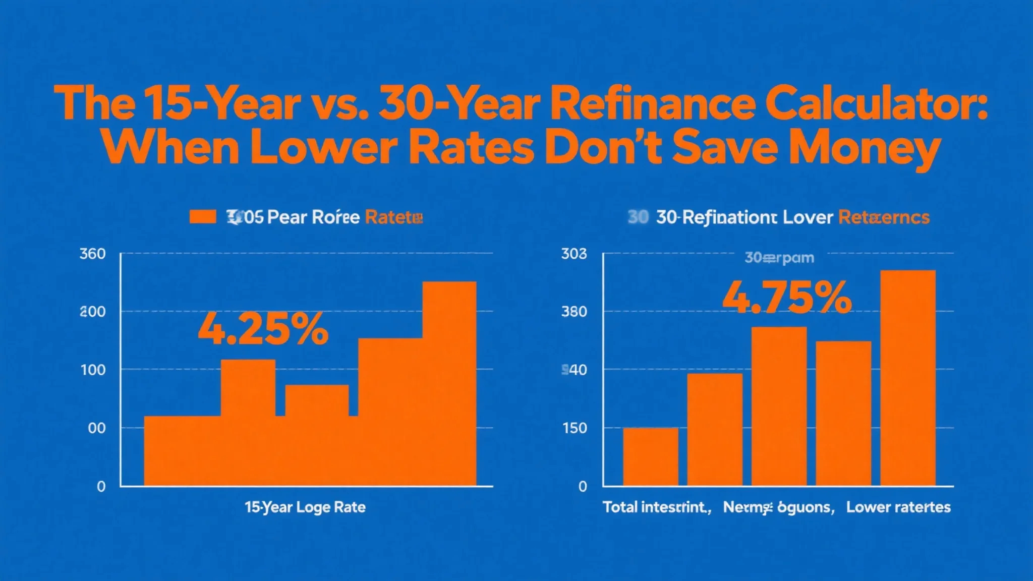 The 15-Year vs. 30-Year Refinance Calculator: When Lower Rates Don’t Save Money